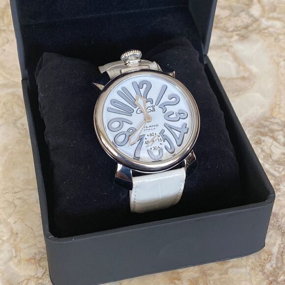 GaGà Milano Manuale 48mm Stainless Steel White - Picture 3 of 13